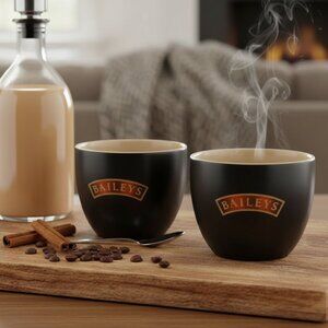 2x NWOB Bailey's Glass Cups